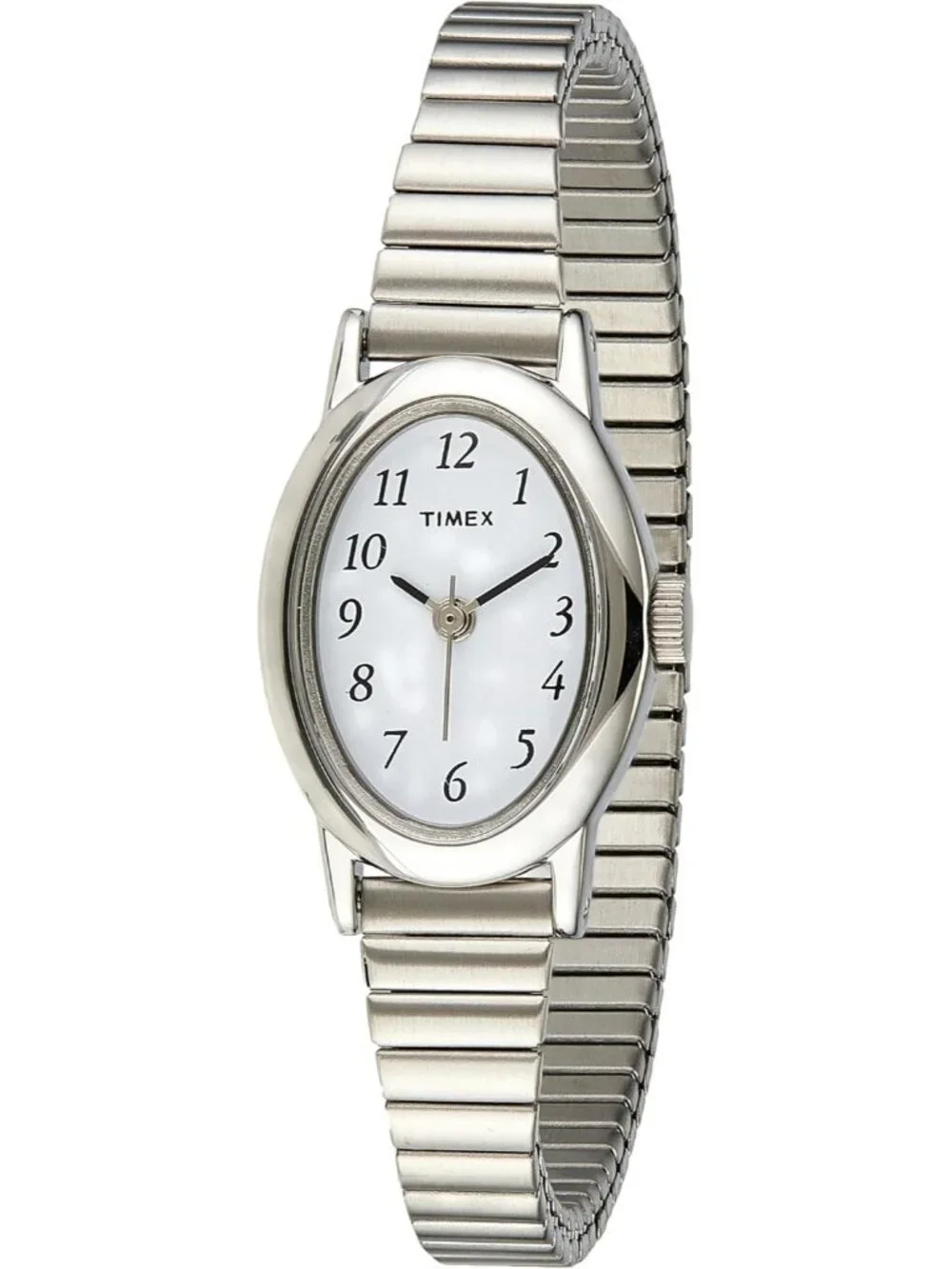 Women's Silver Tone White Crystal Dial Cavatina Classic Elegant Wrist Watch